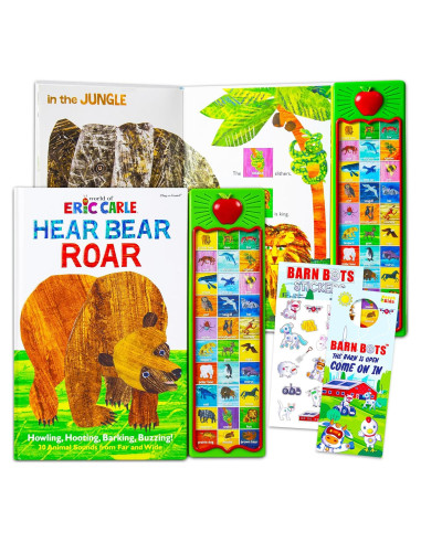 Libros Sonoros Interactivos Eric Carle - Oso Rugir y Colorear