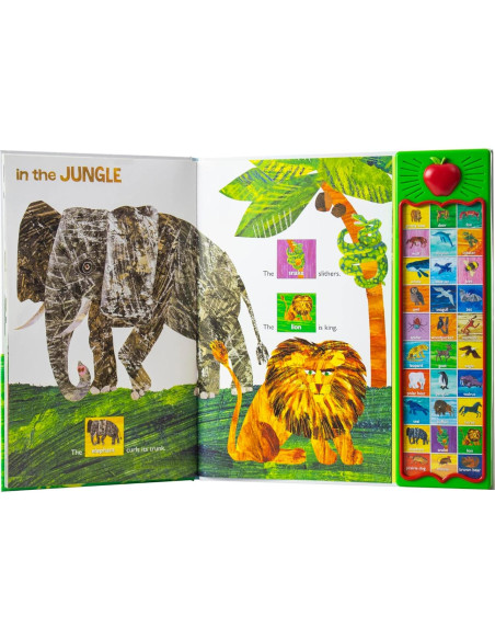 Libros Sonoros Interactivos Eric Carle - Oso Rugir y Colorear