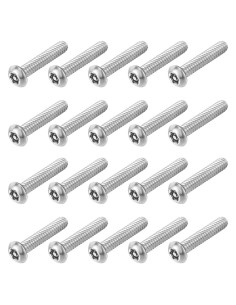 Tornillos de Seguridad Torx uxcell 20Pcs Acero Inoxidable 304 18mm