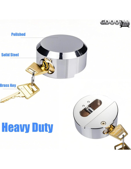 Cerradura de Puerta de Furgoneta GDOODM 73mm Antirrobo