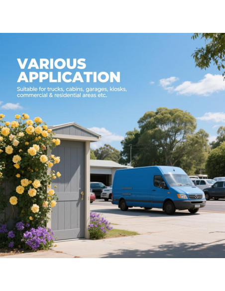 Cerradura de Puerta de Furgoneta GDOODM 73mm Antirrobo