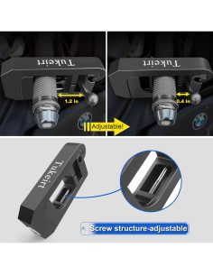 Candado Antirrobo Ajustable Tukeirt para Motocicletas Negro 2