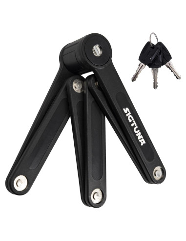 Candado Plegable SIGTUNA Vidar Negro 790g Antirrobo