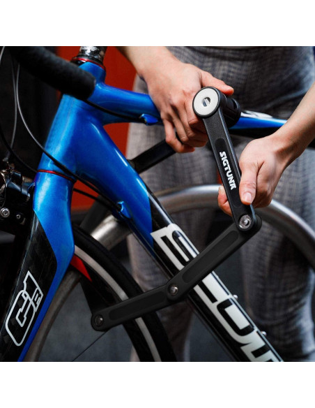 Candado Plegable SIGTUNA Vidar Negro 790g Antirrobo