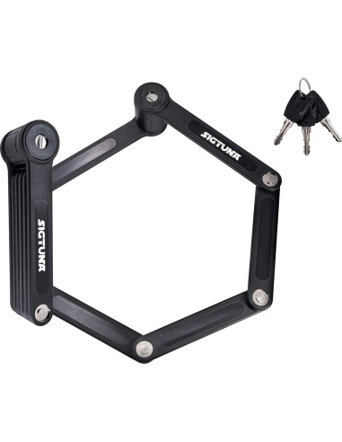 Candado Plegable SIGTUNA Vidar Negro 790g Antirrobo