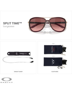 Gafas de sol Oakley Split Time OO4129 para mujer con kit 2