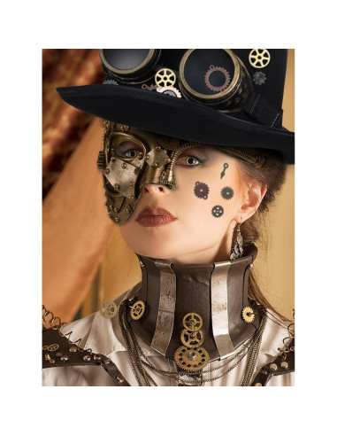 Conjunto de Disfraz Steampunk Libima para Hombre - Sombrero, Gafas y Más