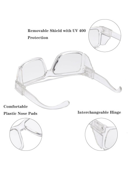 Gafas de Seguridad Fotoquímicas UV400 con Transición de Luz Azul