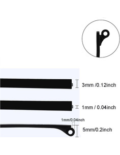 Templos de Reemplazo para Gafas Janky Azul con Tornillos 2