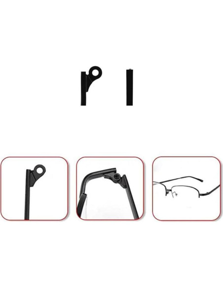 Templos de Reemplazo para Gafas Janky Azul con Tornillos