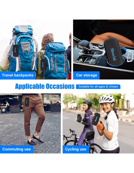 Estuche Doble para Gafas MhwwAid, Carcasa Dura, 19.5x8.9x6.1 cm