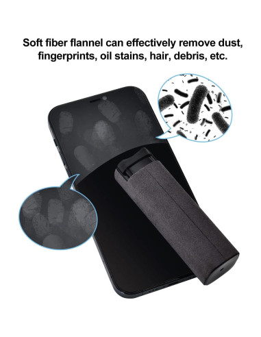 Limpiador de Pantallas 3 en 1 Hoxiver - Spray y Paño Negro