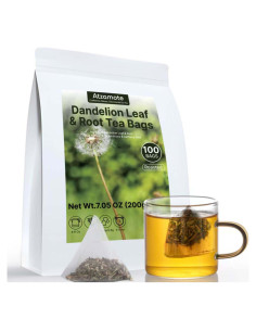 Té Herbal Detox Atzamote 100 Bolsitas Diente de León Sin Cafeína