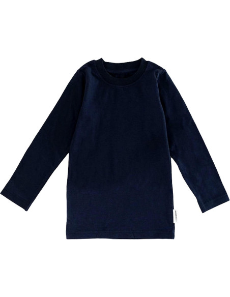 Camiseta de Compresión Suave para Niños - Azul Marino - Talla Mediana