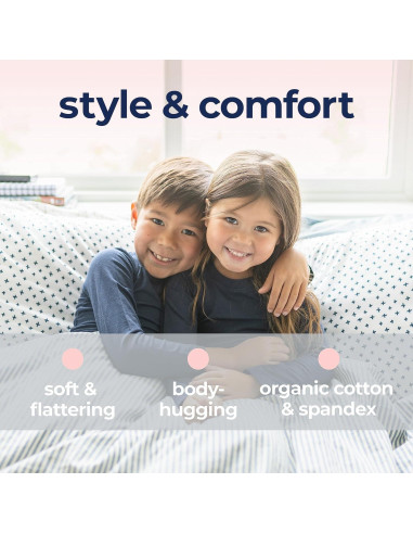 Camiseta de Compresión Suave para Niños - Azul Marino - Talla Mediana