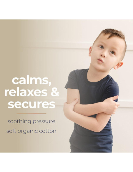 Camiseta de Compresión Suave para Niños - Azul Marino - Talla Mediana