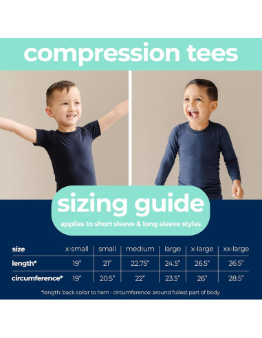 Camiseta de Compresión Suave para Niños - Azul Marino - Talla Mediana