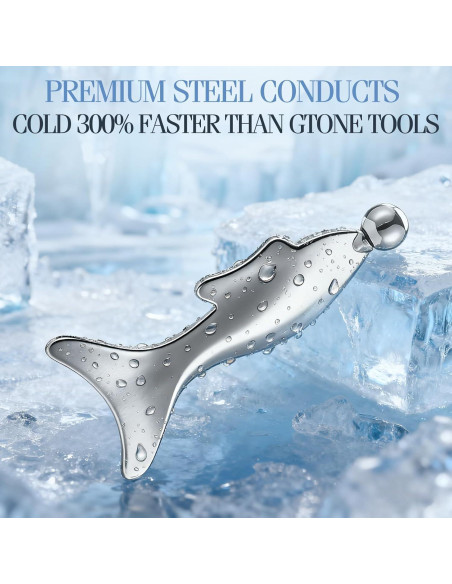 Herramienta de Masaje Gua Sha 4-en-1 Pez - Cuidado Facial