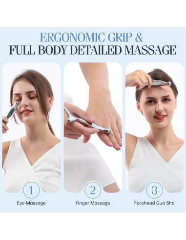 Herramienta de Masaje Gua Sha 4-en-1 Pez - Cuidado Facial