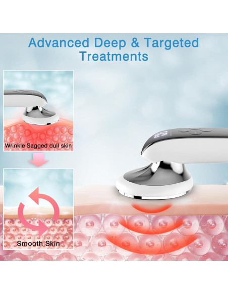 Masajeador Corporal Portátil MOYAC M802 Blanco - Sin Cable