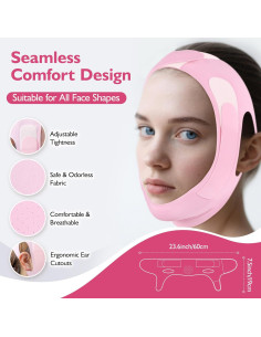 Conjunto Reductor Doble Papada Azrra - Máscara Elevadora V y Ejercitador Mandíbula 2