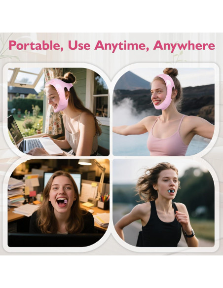 Conjunto Reductor Doble Papada Azrra - Máscara Elevadora V y Ejercitador Mandíbula