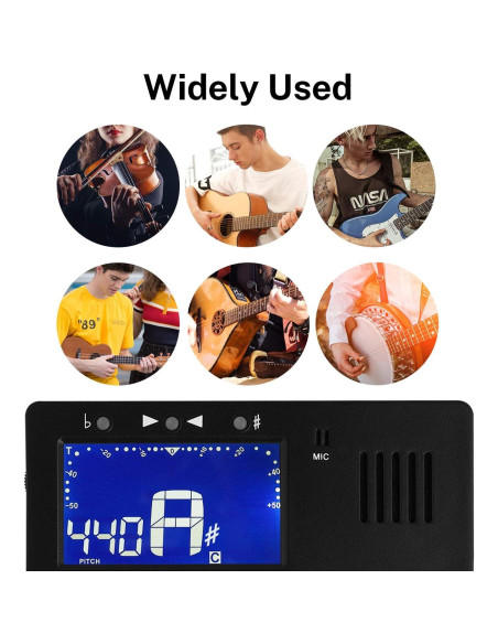 Afinador Metrónomo Digital Donner DMT-01 para Guitarra y Más