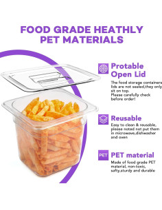 Bandejas de Plástico VOISEN 12 Paquete 17.5x16x10 cm 2