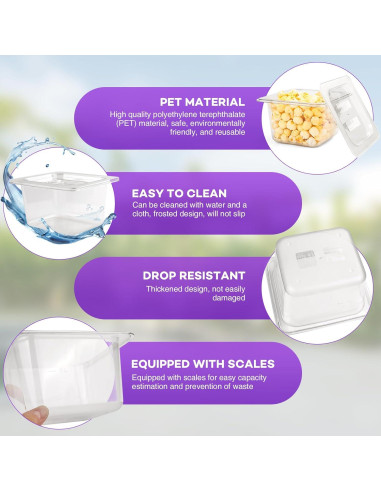 Bandejas de Plástico VOISEN 12 Paquete 17.5x16x10 cm