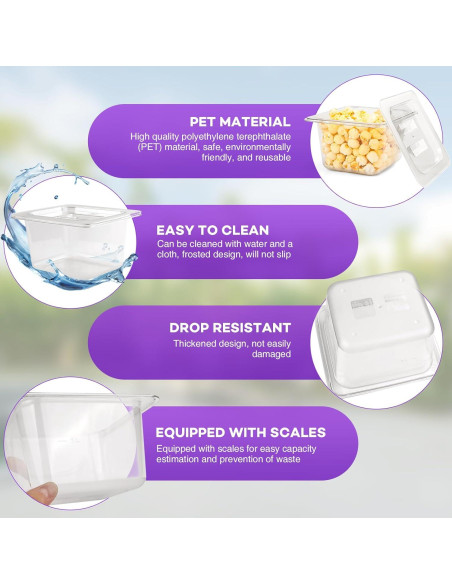 Bandejas de Plástico VOISEN 12 Paquete 17.5x16x10 cm