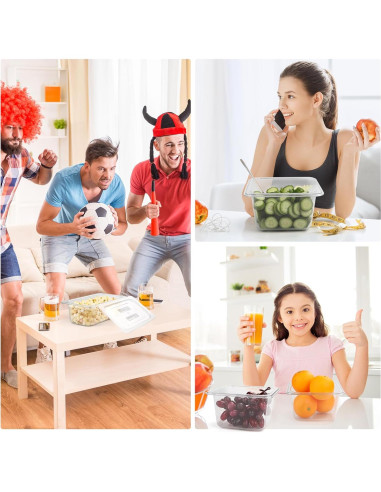 Bandejas de Plástico VOISEN 12 Paquete 17.5x16x10 cm