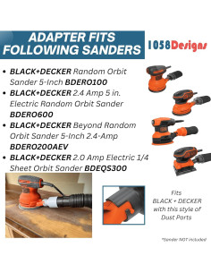 Adaptador de Manguera Aspiradora BLACK+DECKER 1-7/8" (4.76 cm) 2