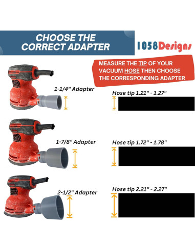 Adaptador de Manguera Aspiradora BLACK+DECKER 1-7/8" (4.76 cm)