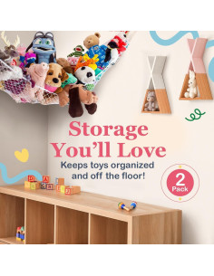 Hamaca de Peluches Jumbo Lilly's Love | Organizador Esquina Negro 2