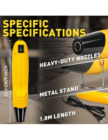 Pistola de Calor Haisstronica 350W 2 Temperaturas 250-400C