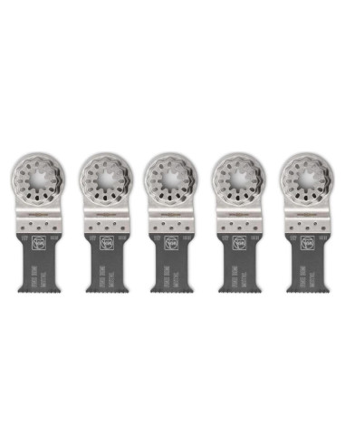Hoja de sierra Fein Starlock E-Cut 5 unidades - Corte preciso para metal y plásticos duros