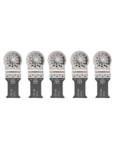 Hoja de sierra Fein Starlock E-Cut 5 unidades - Corte preciso para metal y plásticos duros