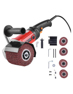 Máquina de Pulido VEVOR 1200W 6 Velocidades con 4 Ruedas