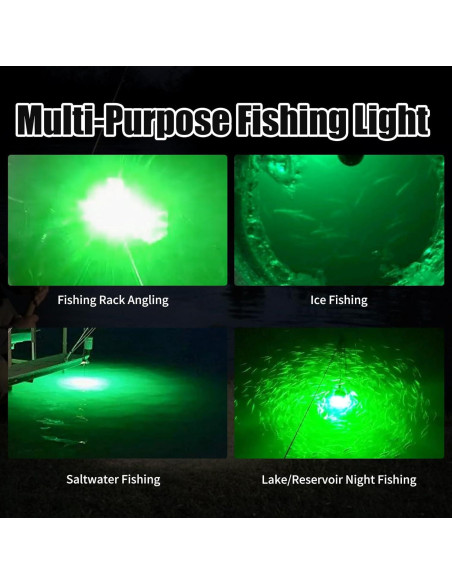 Luz de Pesca Submarina LED LEZZYRUCK 1300 Lúmenes 13W IP68