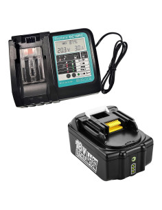 Batería Makita BL1850B 18V 5.0Ah + Cargador DC18RC LED