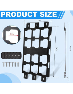 Placa de Montaje MorningRo para Milwaukee Packout - Acero Inoxidable 2