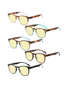 Eyekepper Gafas de Lectura Anti Luz Azul 5 Pares +1.50