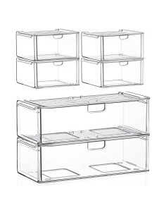 Juego de Cajones de Almacenamiento Acrílico Caktraie 6 Piezas