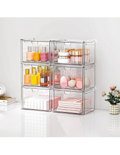 Juego de Cajones de Almacenamiento Acrílico Caktraie 6 Piezas 2