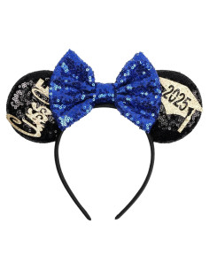 Diadema de Orejas de Ratón MADO 2024 - Azul, Ajustable, Ligera