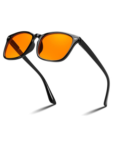 Gafas Bloqueadoras de Luz Azul FEISEDY Ámbar para Hombre y Mujer