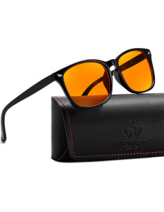 Gafas Bloqueadoras de Luz Azul FEISEDY Ámbar para Hombre y Mujer 2