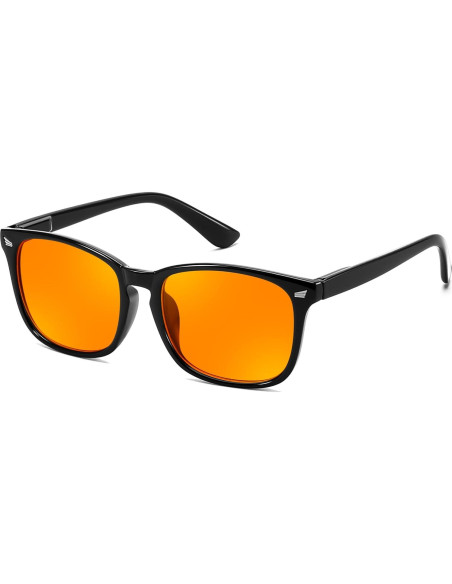 Gafas Bloqueadoras de Luz Azul FEISEDY Ámbar para Hombre y Mujer