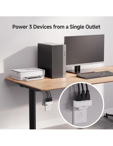 Adaptador de Pared Giratorio 3 Salidas Cable Matters Blanco