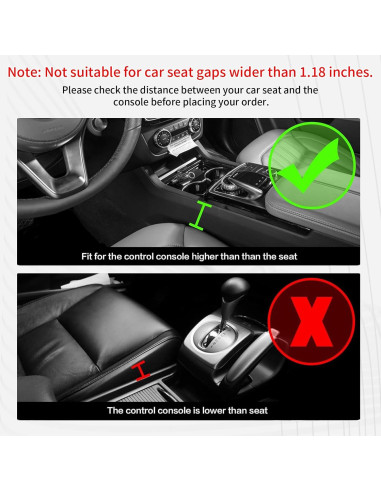 Caja de Almacenamiento LECART para Asiento de Coche con 2 Portavasos